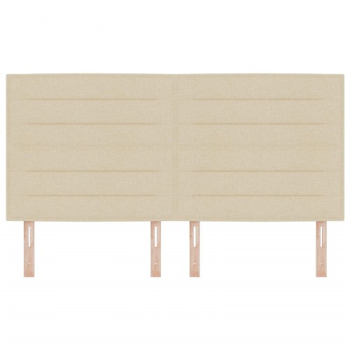 Sengegavl Linje Design Creme 180 cm Stof