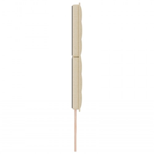 Sengegavl Linje Design Creme 180 cm Stof