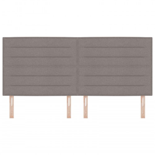 Sengegavl Linje Design Taupe 200 cm Stof