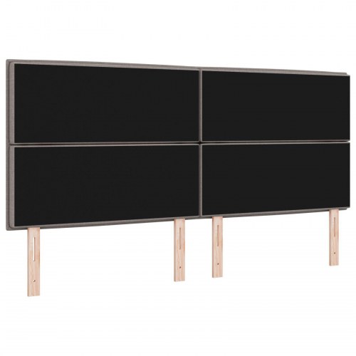 Sengegavl Linje Design Taupe 200 cm Stof