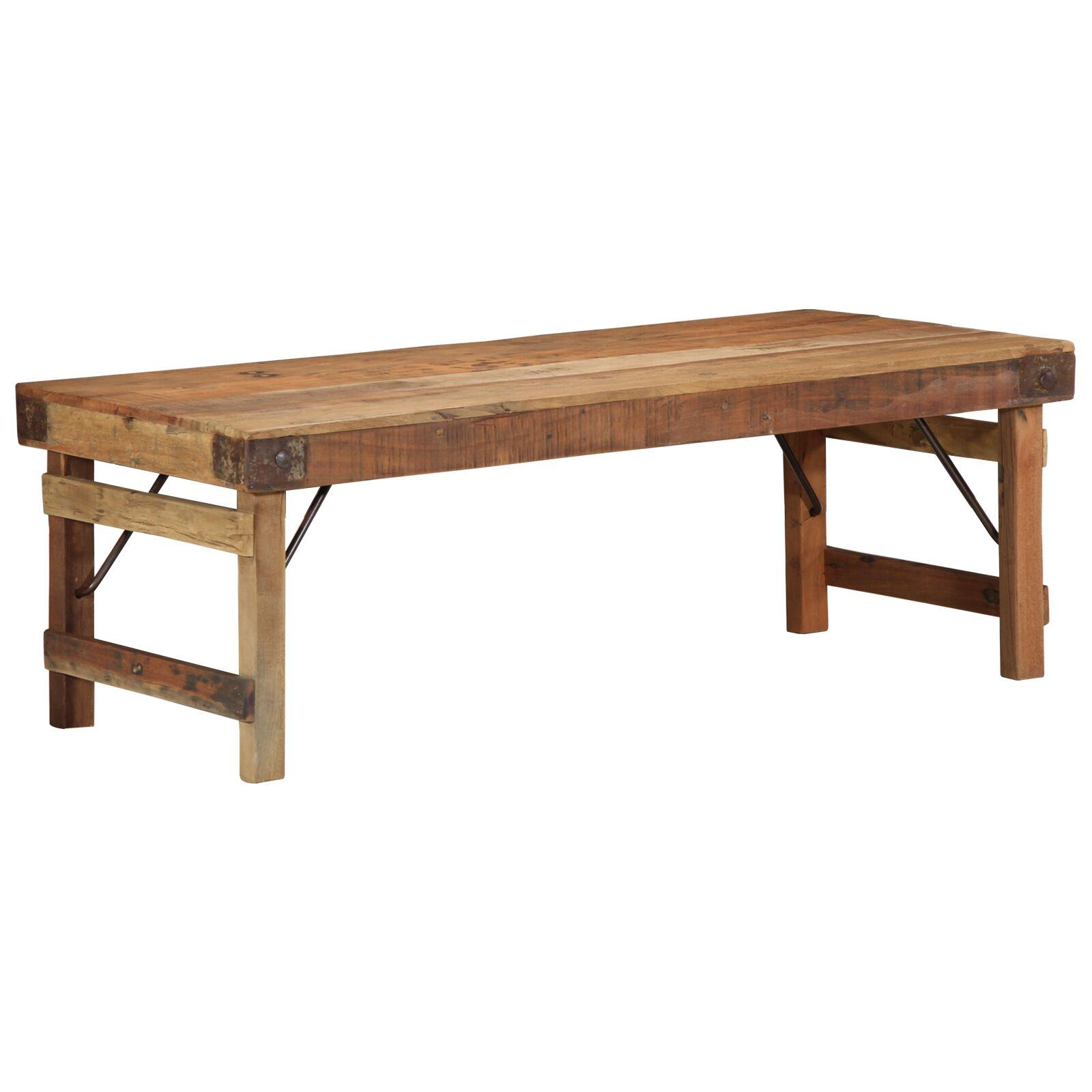 Sofabord Brun 110 x 55 x 40 cm Massivt genanvendt træ