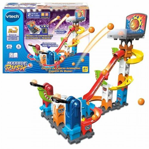 Vtech Marble Rush kuglebane - interaktiv basketball, multifarvet