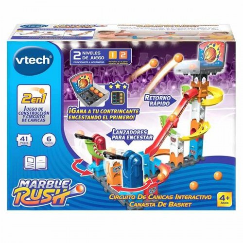 Vtech Marble Rush kuglebane - interaktiv basketball, multifarvet