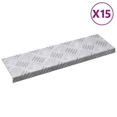 Aluminium Trappetrin - 15 pakke, Skridsikker, 60x18 cm