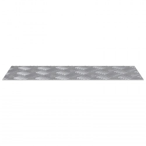 Aluminium Tjekket Plade Sæt af 2 Skridsikre 20x50 cm