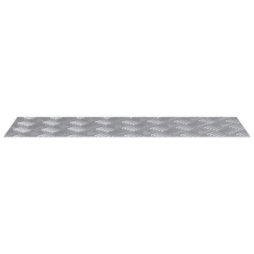 Aluminium Tjekkermønster 2 stk Skridsikker 75x25 cm