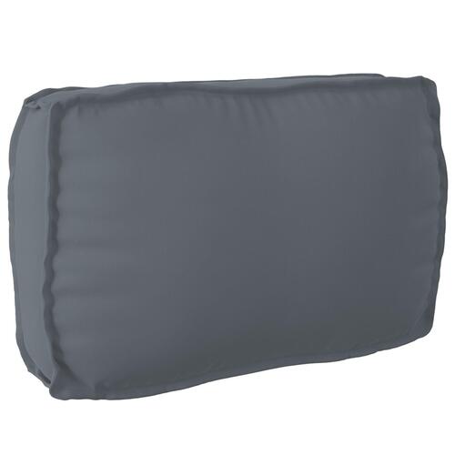 Pallet Pude til Rygstøtte Antracit 70x40x12 cm Oxford Stof