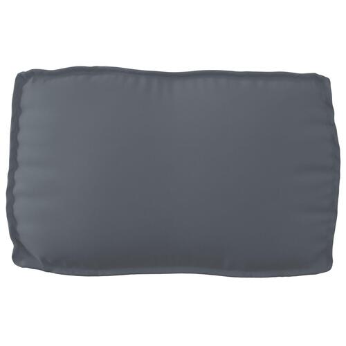 Pallet Pude til Rygstøtte Antracit 70x40x12 cm Oxford Stof