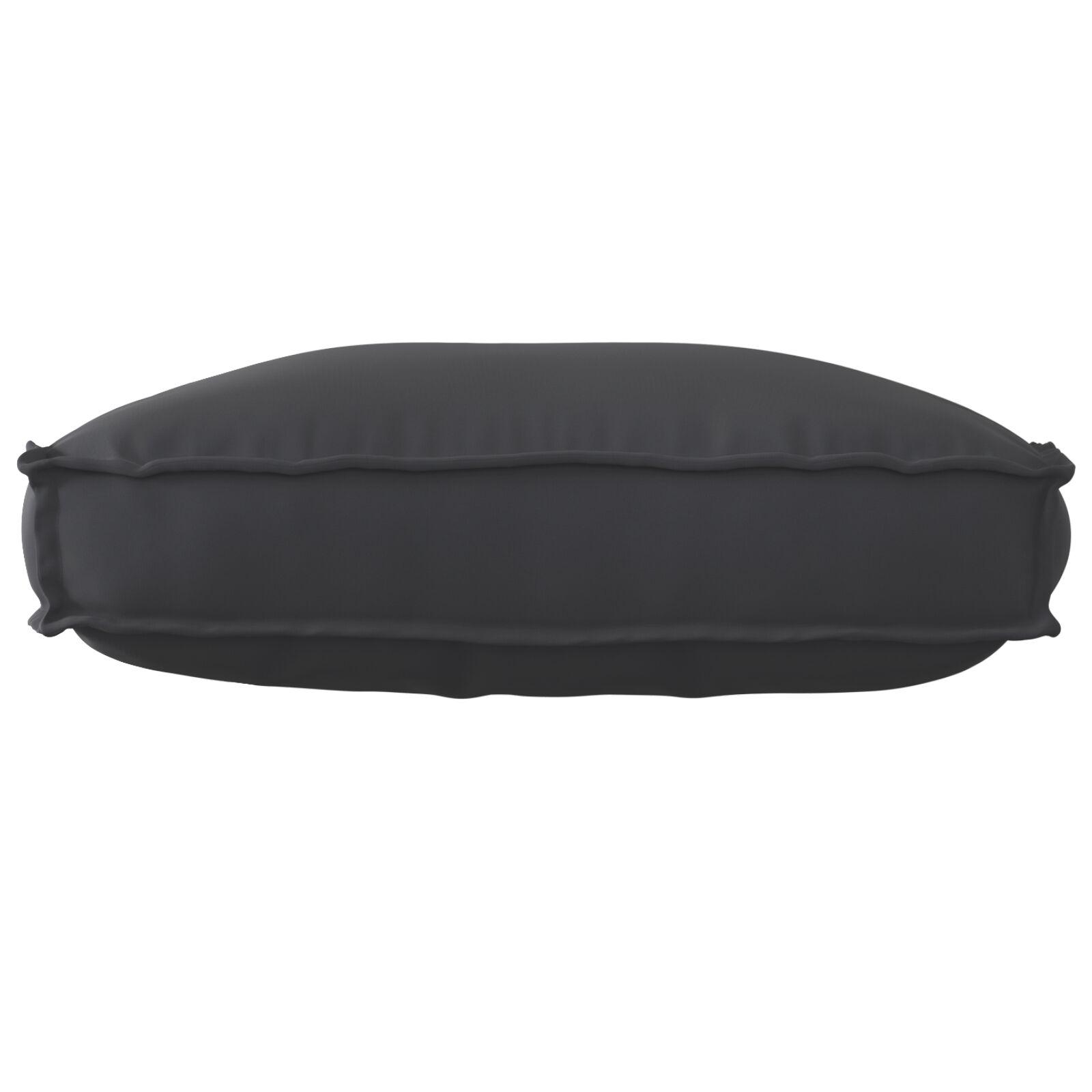 Pallet Pude til Rygpude Sort 70x40x12 cm Oxford Stof