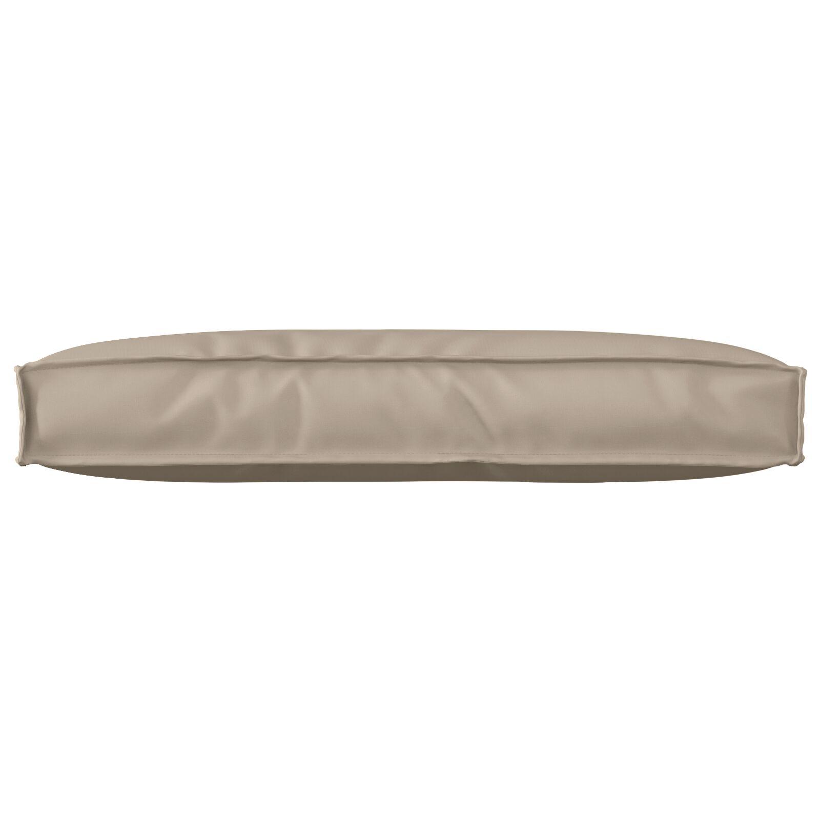 Pallepude til ryggen Taupe 80x40x12 cm Oxford stof
