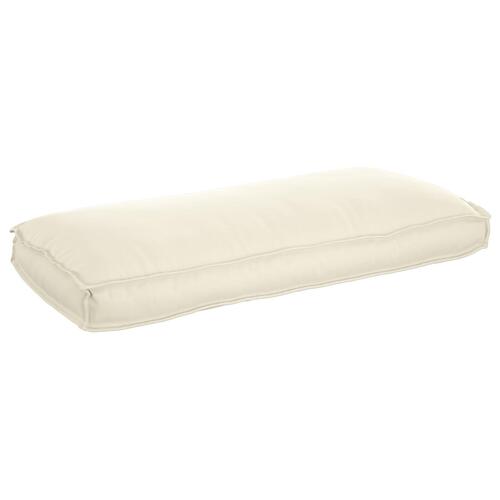 Pallepude til sæde/ryg Creme 120x50x12 cm Oxford stof