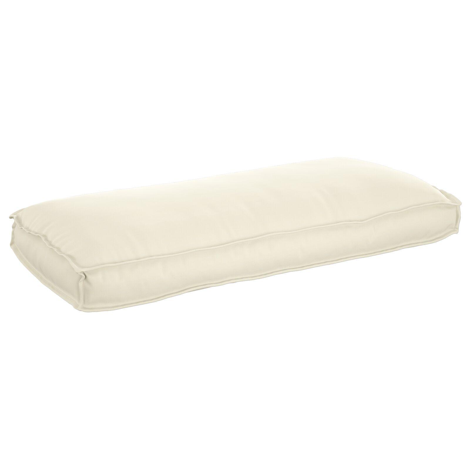 Pallepude til sæde/ryg Creme 120x50x12 cm Oxford stof