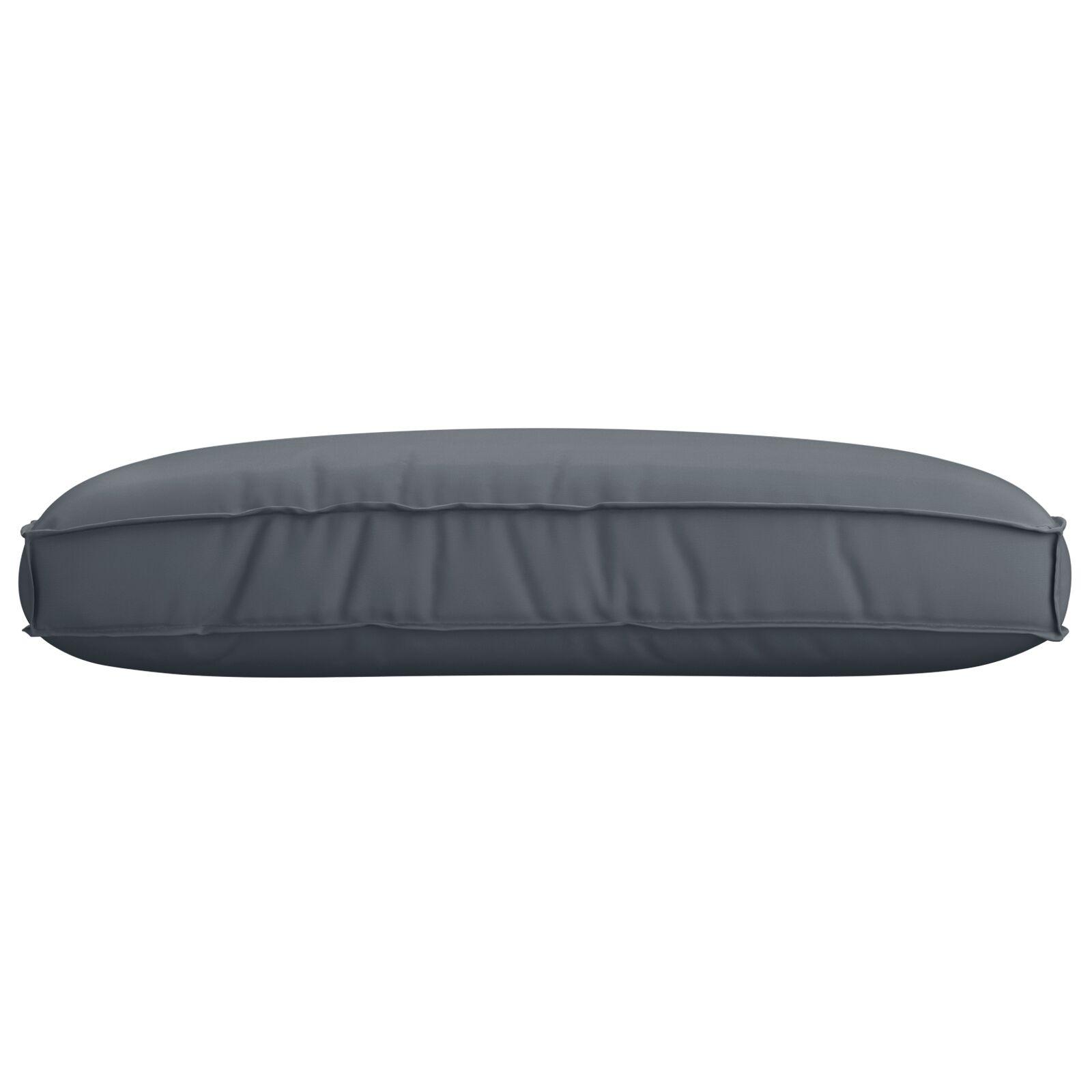 Pallehynde til sæde Antracit 120 x 80 x 12 cm Oxford stof