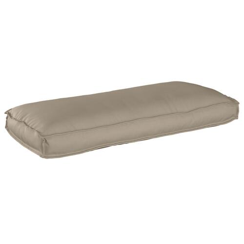 Pallepude til Sæde/Ryg Gråbrun 120x50x12 cm Oxford-stof