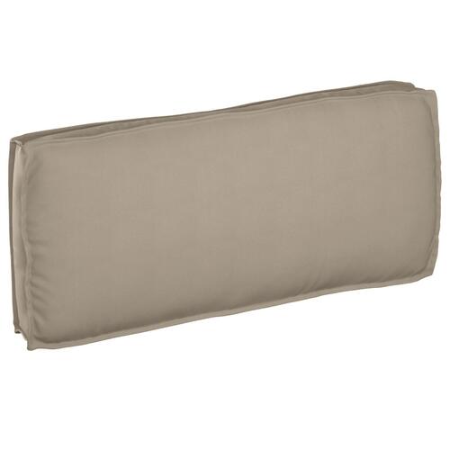 Pallepude til Sæde/Ryg Gråbrun 120x50x12 cm Oxford-stof
