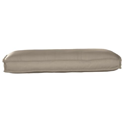 Pallepude til Sæde/Ryg Gråbrun 120x50x12 cm Oxford-stof