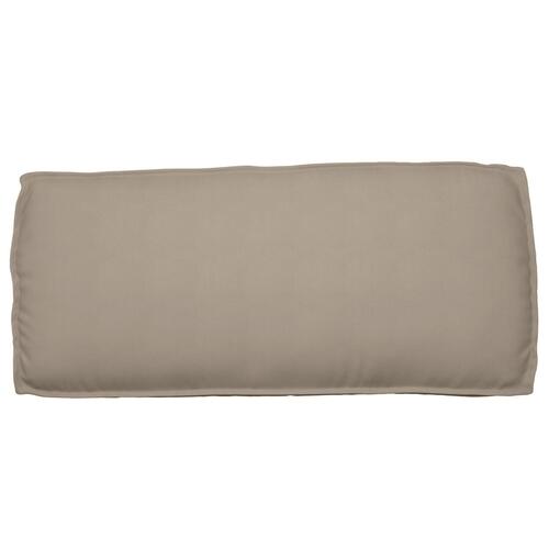 Pallepude til Sæde/Ryg Gråbrun 120x50x12 cm Oxford-stof