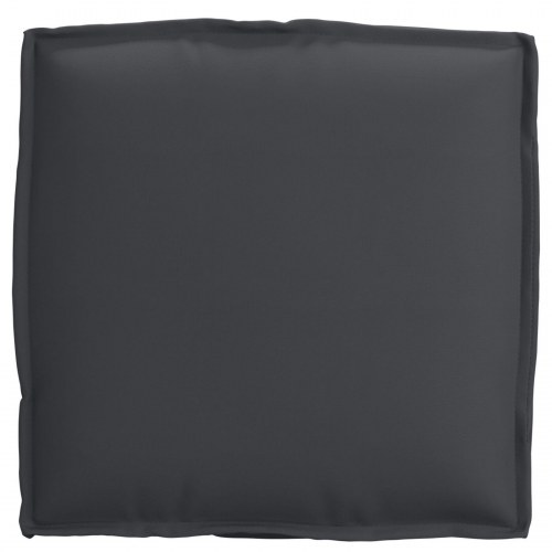 Pallepuder til Sæde 2 stk Sort 40x40x8 cm Oxford Stof
