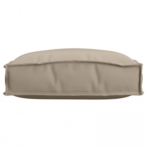Pallepuder til sæde 2 stk Gråbrun 40x40x8 cm Oxford-stof