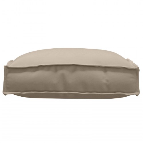 Pallepuder til sæde 2 stk Gråbrun 40x40x8 cm Oxford-stof