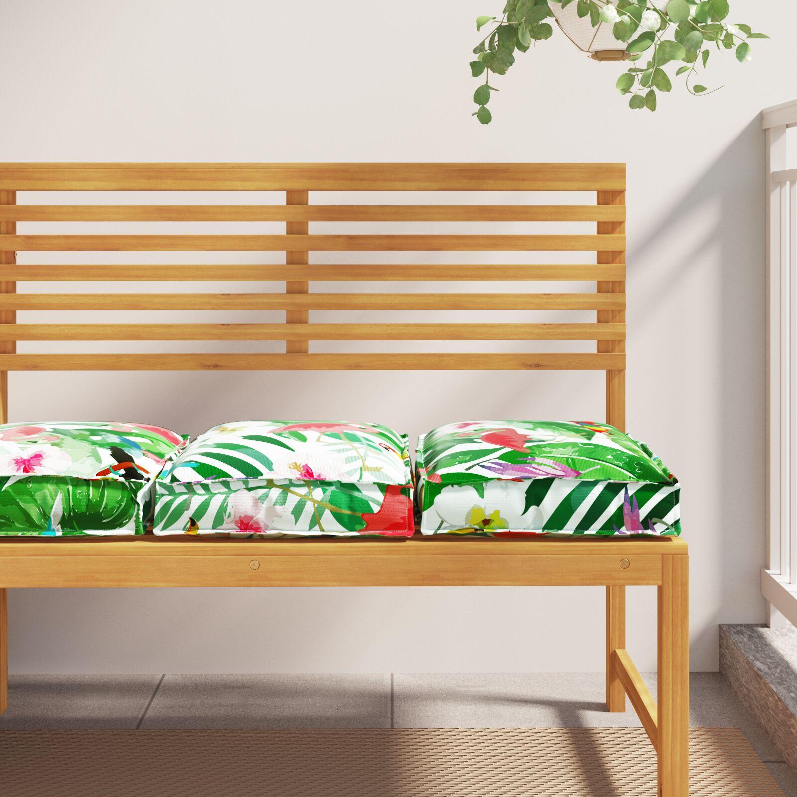 Pallehynde til sæde 2 stk Flerfarvet 40 x 40 x 8 cm Oxford stof