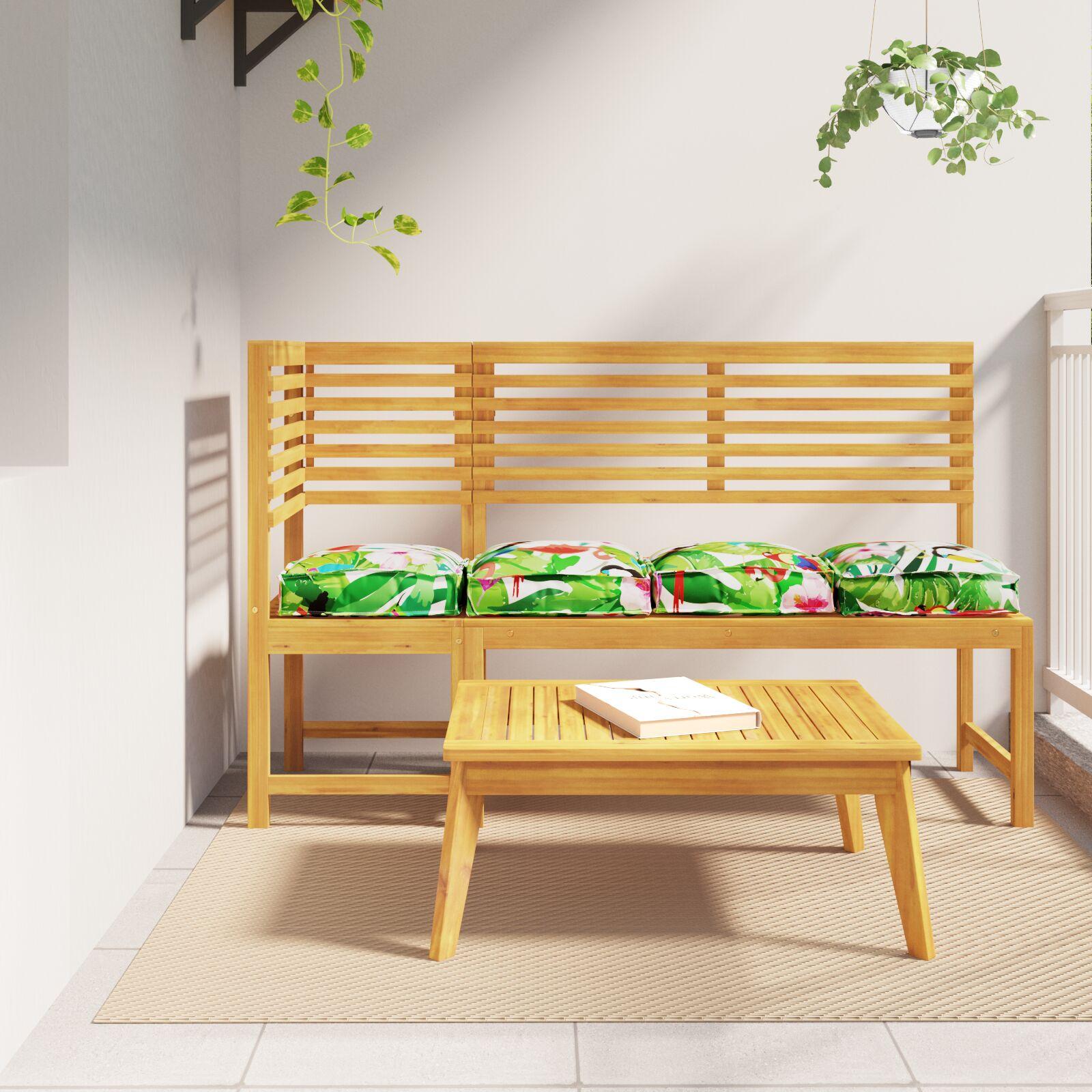 Pallehynde til sæde 4 stk Flerfarvet 40 x 40 x 8 cm Oxford stof