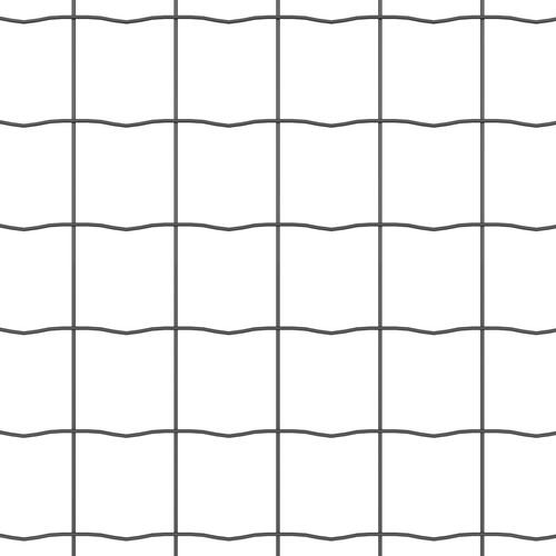 Havehegn Sæt 2 Pak Grå Metal 10 x 1 m Holdbart Havehegn
