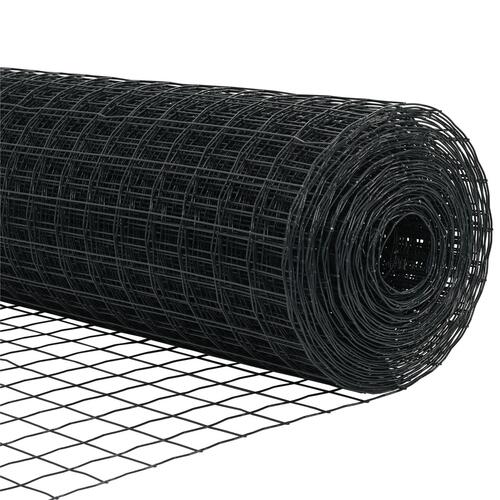 Havehegn Sæt 2 Pak Grå Metal 10 x 1 m Holdbart Havehegn