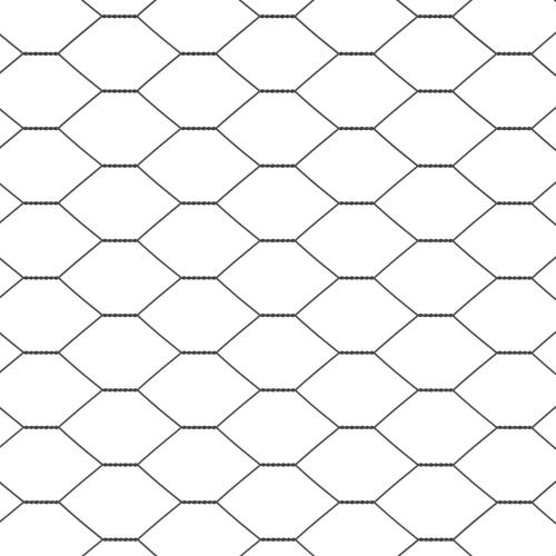 Havehegn Sæt Sæt af 2 Grå Pulverlakeret Stål 25 x 1.5 m