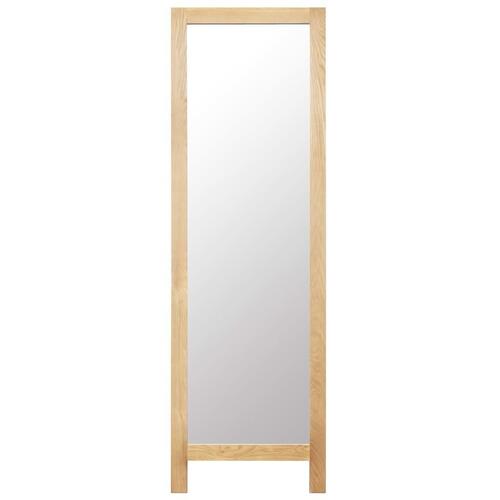 Fritstående spejl 48 x 46,5 x 150 cm massivt egetræ