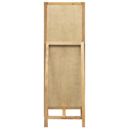 Fritstående spejl 48 x 46,5 x 150 cm massivt egetræ