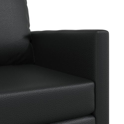 Floor Sofa Bed 2-i-1 Sort 74x77x81 cm Kunstlæder
