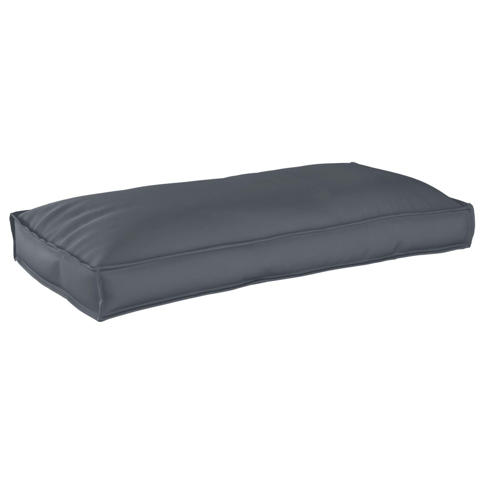 Pallet Pude til Sæde/Lænd Antracitgrå 120x60x12 cm Oxford Stof