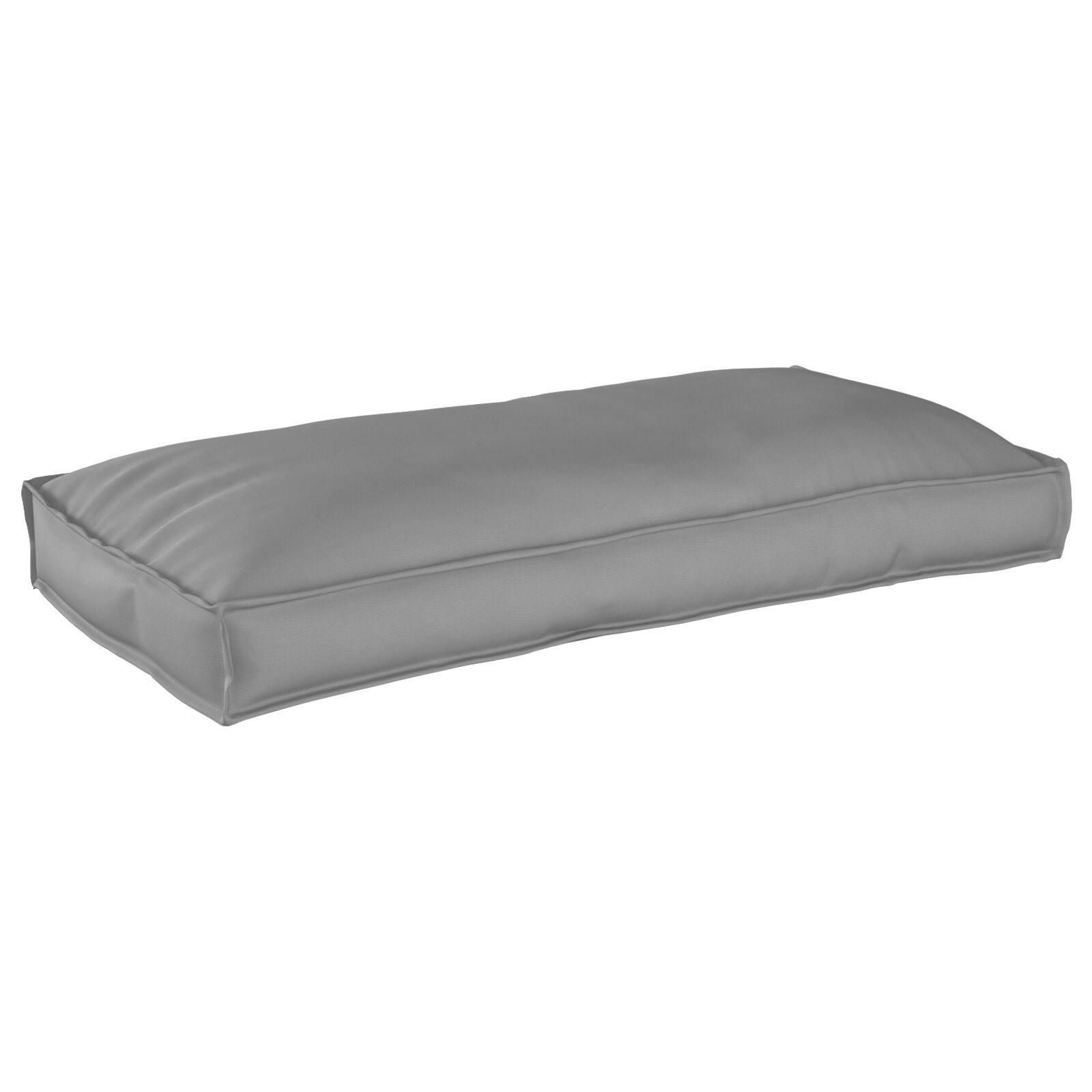 Pallepude til Sidde/Ryg Grå 120x60x12 cm Oxford Stof