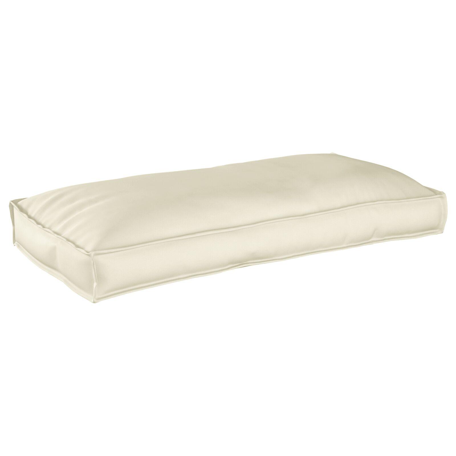 Pallet Pude til Sæde/Ryg creme 120x60x12 cm Oxford Stof