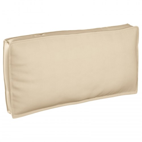 Pallepude til sæde/rygstøtte beige 120x60x12 cm Oxford stof