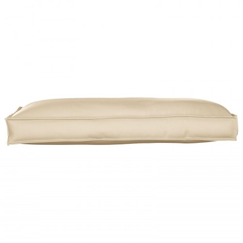 Pallepude til sæde/rygstøtte beige 120x60x12 cm Oxford stof