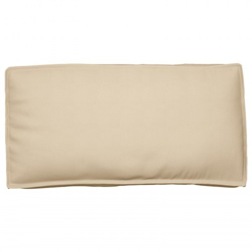 Pallepude til sæde/rygstøtte beige 120x60x12 cm Oxford stof