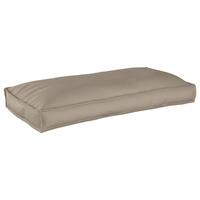 Pallepude til Sæde/Rygpude Gråbrun 120x60x12 cm Oxford Stof
