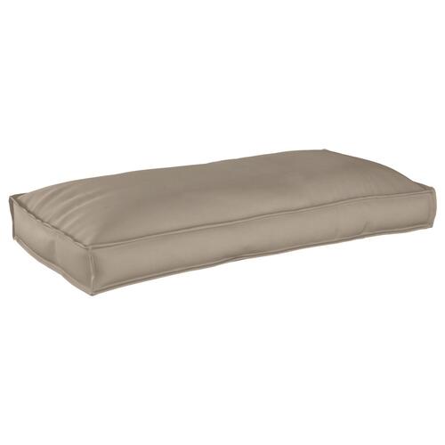 Pallepude til Sæde/Rygpude Gråbrun 120x60x12 cm Oxford Stof