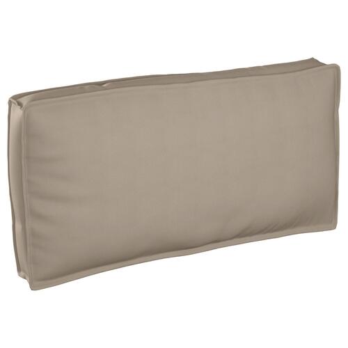 Pallepude til Sæde/Rygpude Gråbrun 120x60x12 cm Oxford Stof