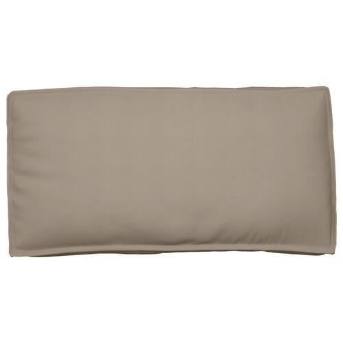 Pallepude til Sæde/Rygpude Gråbrun 120x60x12 cm Oxford Stof