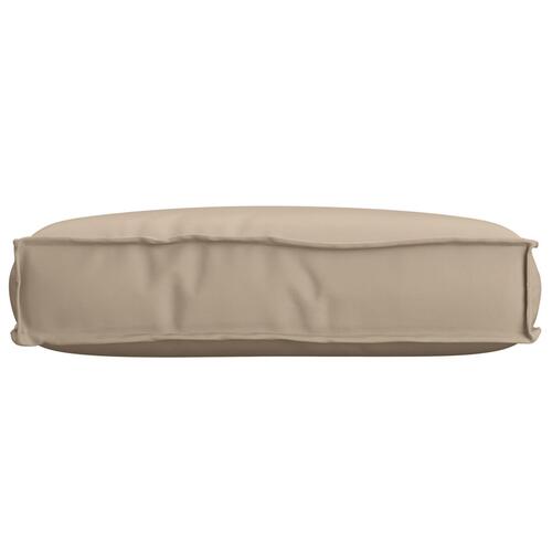 Pallepude til sæde Gråbrun 60x40x8 cm Oxford-stof