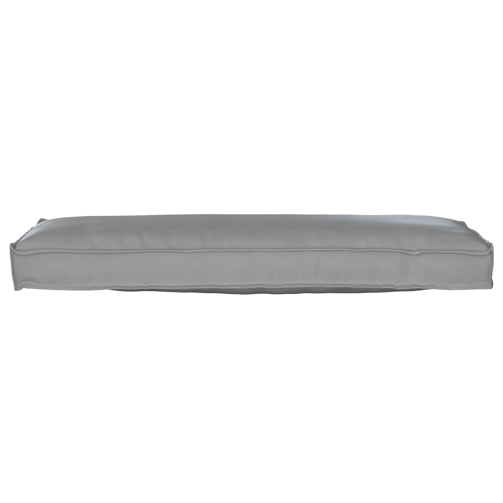 Pallehynde til bænk Grå 120 x 40 x 8 cm Oxford stof