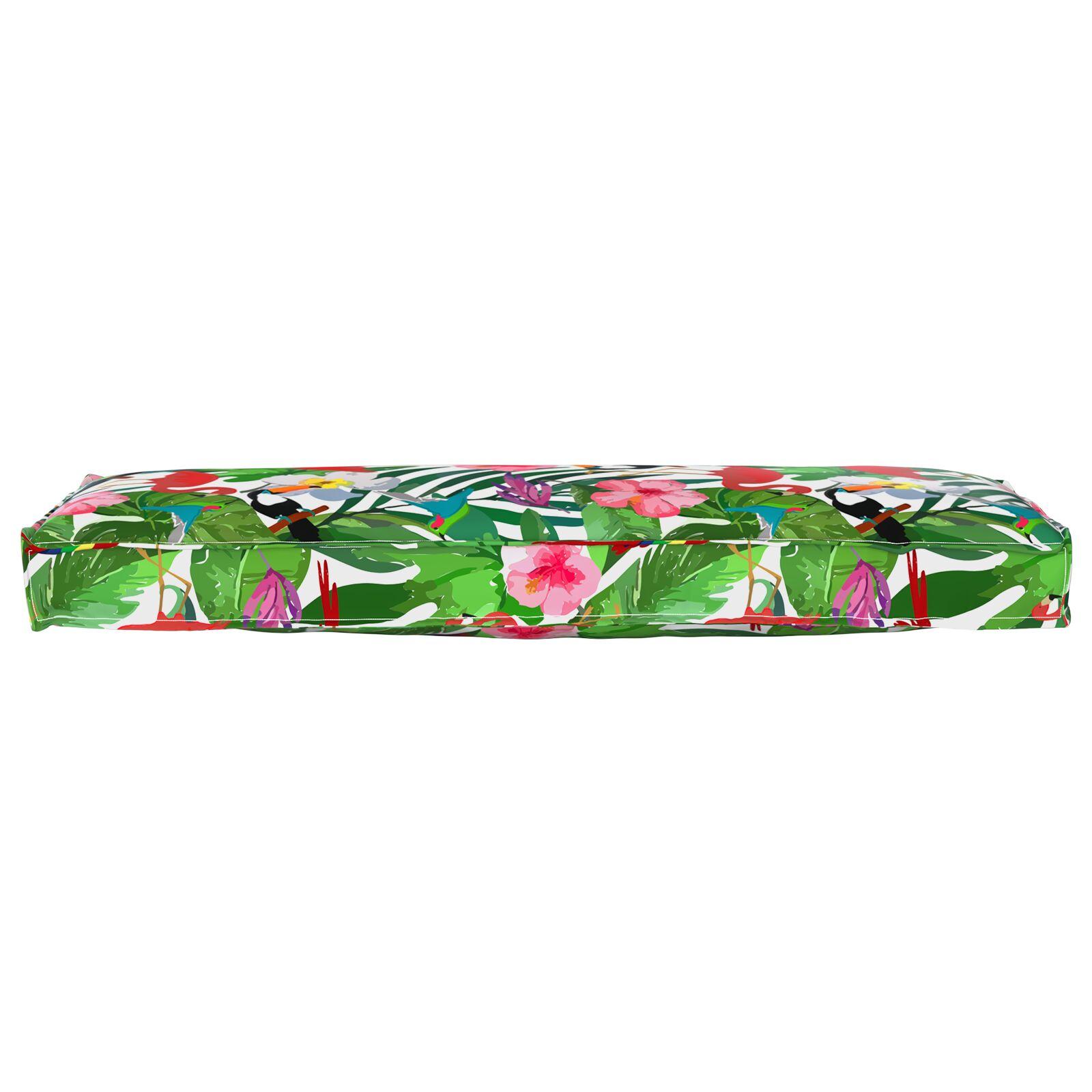 Pallehynde til bænk Flerfarvet 120 x 40 x 8 cm Oxford stof