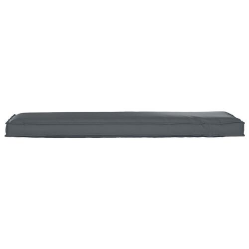 Pude Antracit Polyester 140 cm x 40 cm x 8 cm Aftagelige Betræk