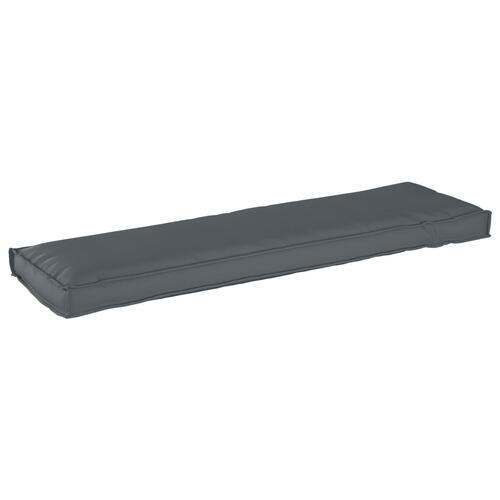 Pude Antracit Polyester 140 cm x 40 cm x 8 cm Aftagelige Betræk