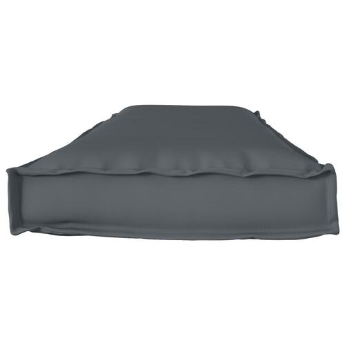 Pude Antracit Polyester 140 cm x 40 cm x 8 cm Aftagelige Betræk