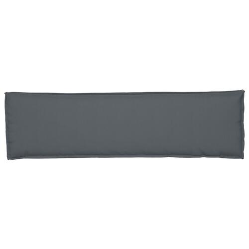 Pude Antracit Polyester 140 cm x 40 cm x 8 cm Aftagelige Betræk