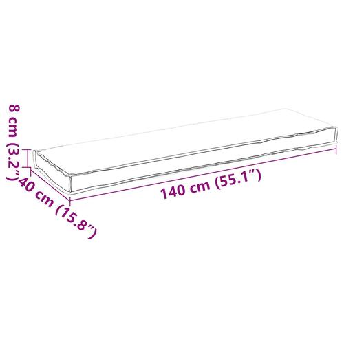Udendørs Pude Taupe Polyester 140 cm lang Slidstærk